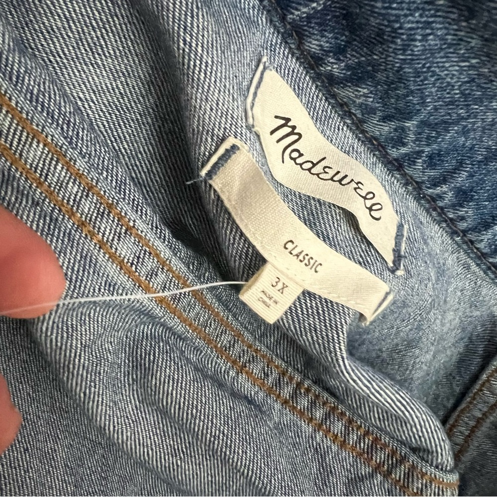 NWT MADEWELL Denim Jacket, 3X - Picture 12 of 13